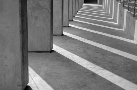 Abstract pillars shadow