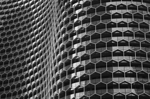 Metallic abstract pattern
