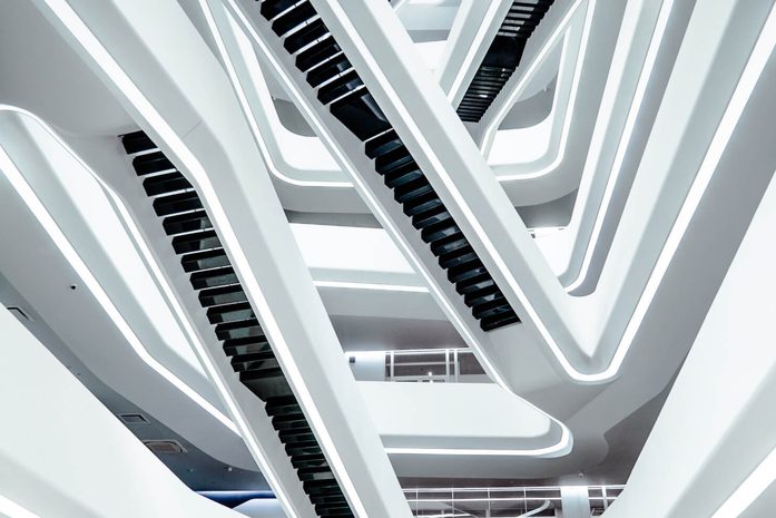 Futuristic staircase